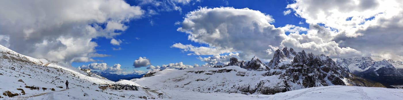 Dolomites is a mountain range in Italy