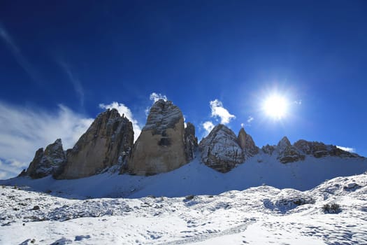 Dolomites is a mountain range in Italy