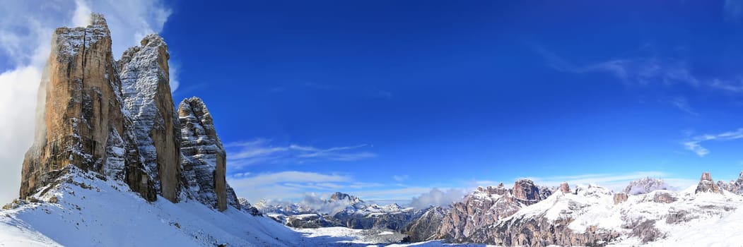 Dolomites is a mountain range in Italy