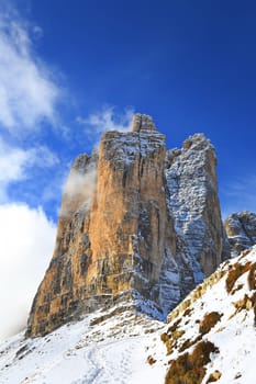 Dolomites is a mountain range in Italy