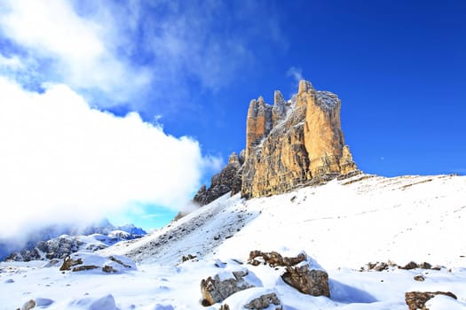 Dolomites is a mountain range in Italy
