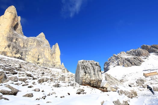 Dolomites is a mountain range in Italy