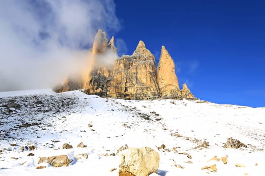 Dolomites is a mountain range in Italy