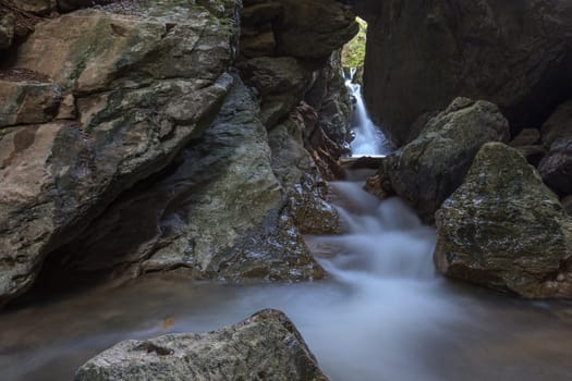 stream Ponicova in Ciucaru Mare Mountains, Romania