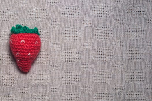 Handmade knitting wool texture background closeup needlework. healthy food concept