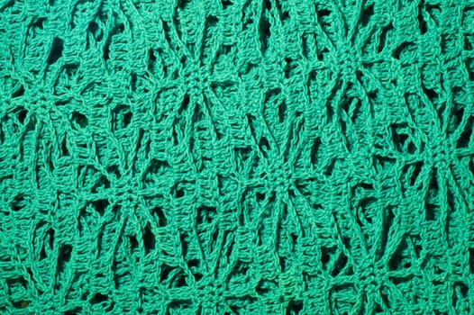 Handmade knitting wool texture background closeup needlework. healthy food concept