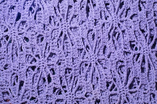 Handmade knitting wool texture background closeup needlework. healthy food concept