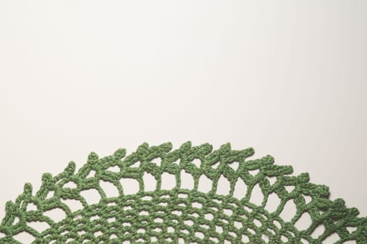 Handmade knitting wool texture background closeup needlework. healthy food concept