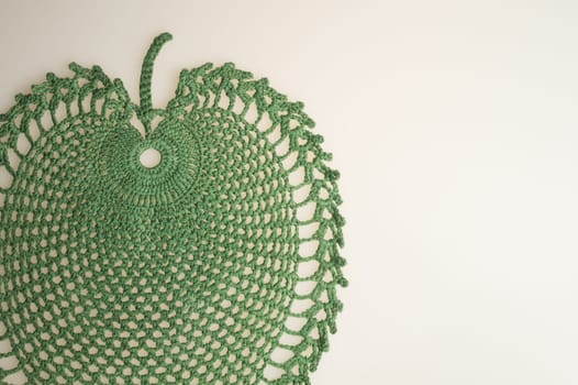 Handmade knitting wool texture background closeup needlework