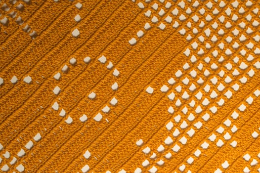 Handmade knitting wool texture background closeup needlework