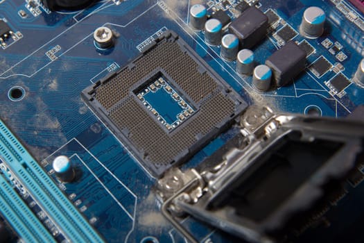 Computer maintenance. Opened computer CPU socket to change broken CPU