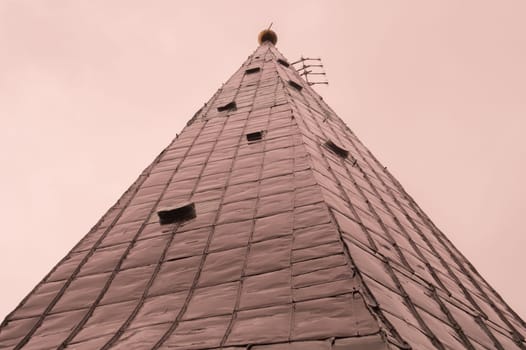 Closeup roof abstract texture background