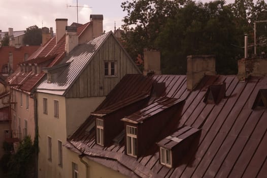 Old city historical street Tallinn Estonia