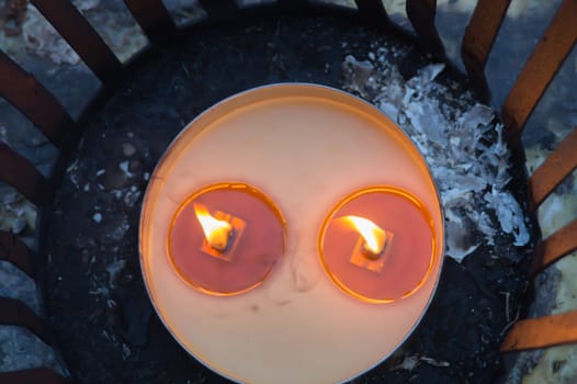 Candle light in the street