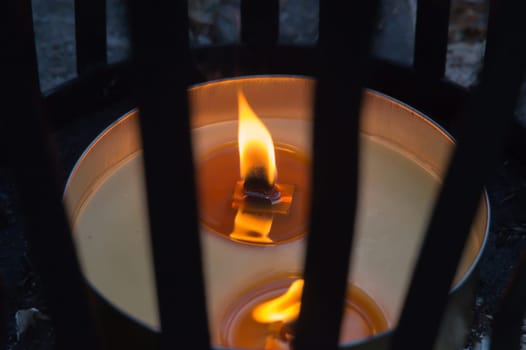 Candle light in the street