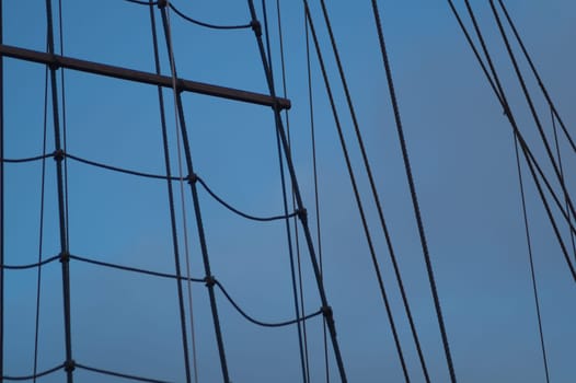 Mast of old sailing ship