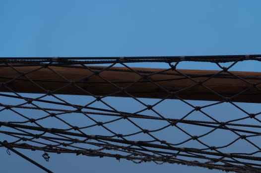 Mast of old sailing ship
