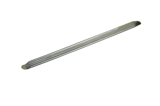 New tyre lever on white background