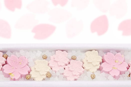 Japanese confectionery, sweets made of handmade sugar called wasanbon