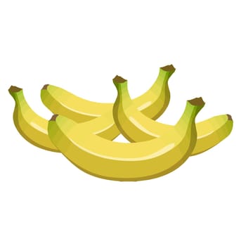 bananas yellow fruit fresh natural health tropical illustration