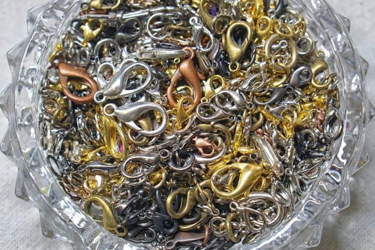 Bunch of clasps springs connection for necklaces jewelry
