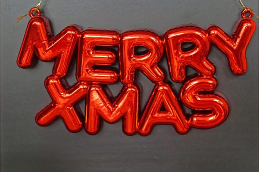 Merry Xmas red Christmas decoration letters