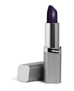 Brown lipstick, isolated on white. With clipping path