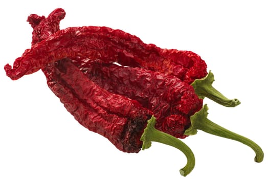 Dried Kashmiri Mirch peppers, whole pods