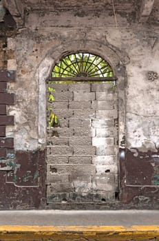 house ruin in casco viejo the historic city of panama city