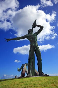 El Tritón is a statue on the coast of Gran Canaria