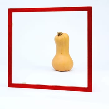 red frame as a background