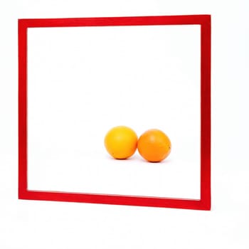 red frame as a background