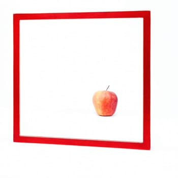 red frame as a background
