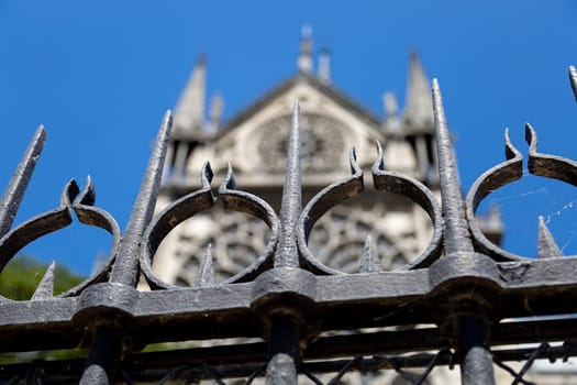 Fence Outside Notre Dame in 2015.