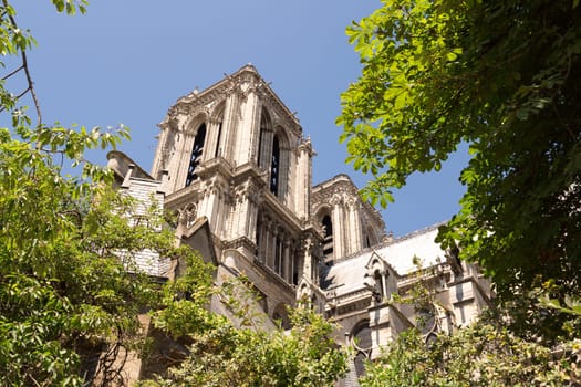 Notre-Dame Cathedral in Paris, France 2015.