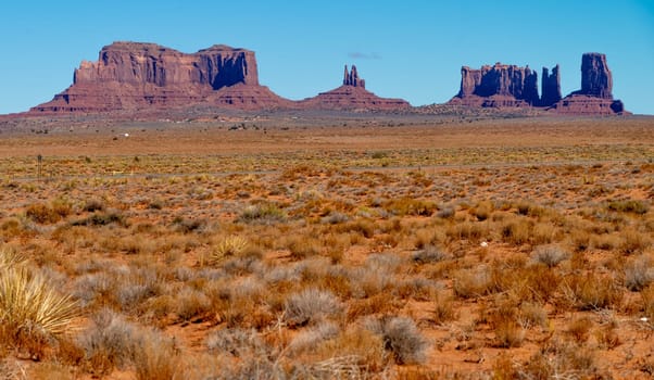 View at Monument Valley, Arizona USA