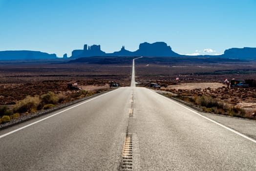 View at Monument Valley, Arizona USA