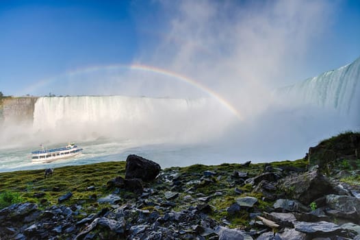 Famous waterfall, Niagara falls in Canada