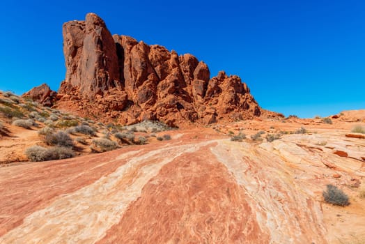 Rock formations in Valley of Fire State Park, Nevada