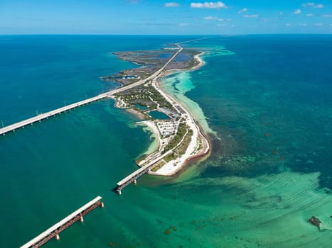 Road 1 to Key West in Florida, USA