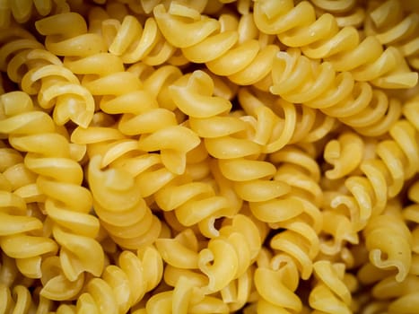 Illustration of noodles, spirelli