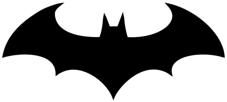 bat fly wings black vampire halloween silhouette illustration