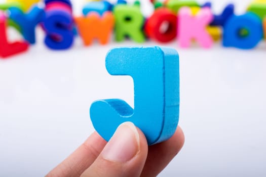 Letter cubes of Alphabet made of wood