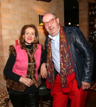 Birgit Saatrübe-Möllers and Husband Ully Moellers,.Pre-Easter-Drink and After Work Event  at the Tortue  in Hamburg 2019