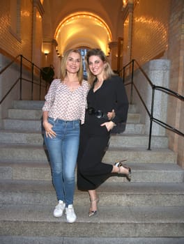 Andrea Luedke and Christine Deck. ., Pre-Easter-Drink and After Work Event  at the Tortue  in Hamburg 2019