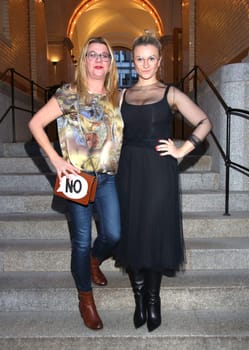 Claudia Schulz ( PR ) and Ella Deck,., Pre-Easter-Drink and After Work Event  at the Tortue  in Hamburg 2019