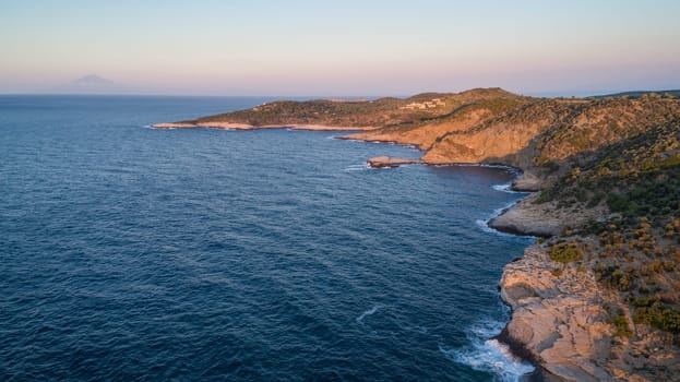 aerial view of Thassos island. Macedonia, Greece