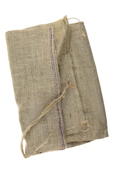 A close up shot of a hessian bag