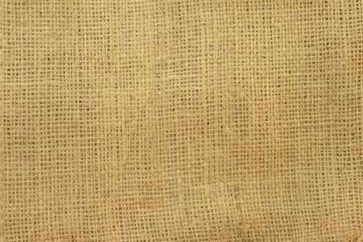 A close up shot of a hessian bag