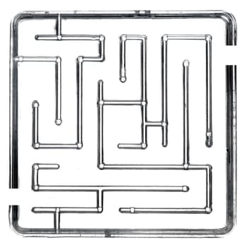 A close up abstract image of a maze